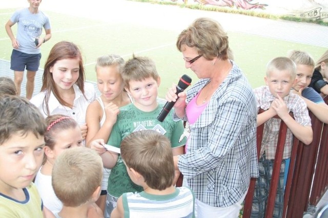 Dzieci uczestniczące w letnich zajęciach zapewniły Violettę Gryszan, że zawsze chętnie wezmą udział w takich zajęciach