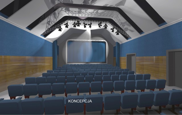 Kino Świt w Zwoleniu - koncepcja przebudowy.