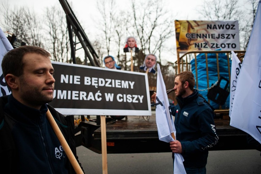 Niepołomice. Protest Agrounii w Małopolsce