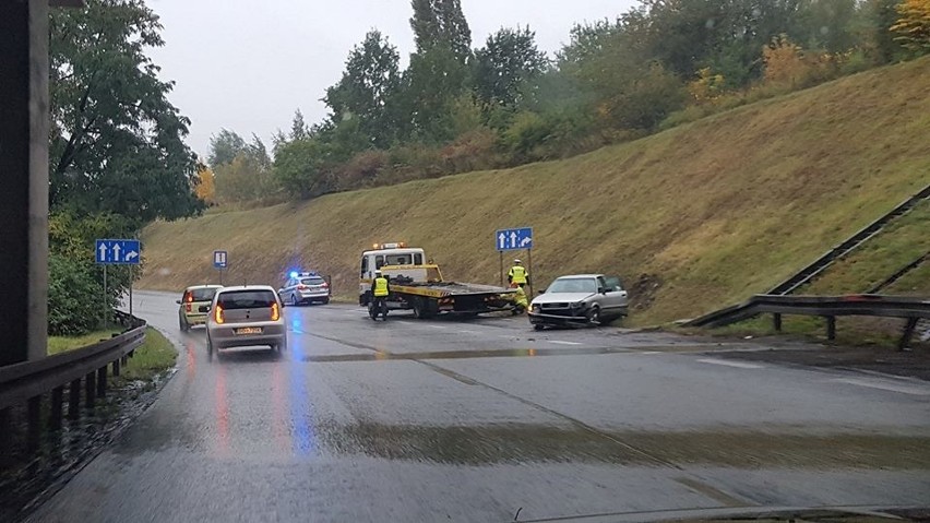 Koszmarne korki na trasach w Katowicach w czarny...