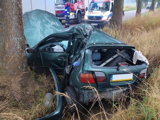 W sobotę o godz. 9.25 na drodze między Białogardem a Gruszewem doszło do groźnego wypadku.