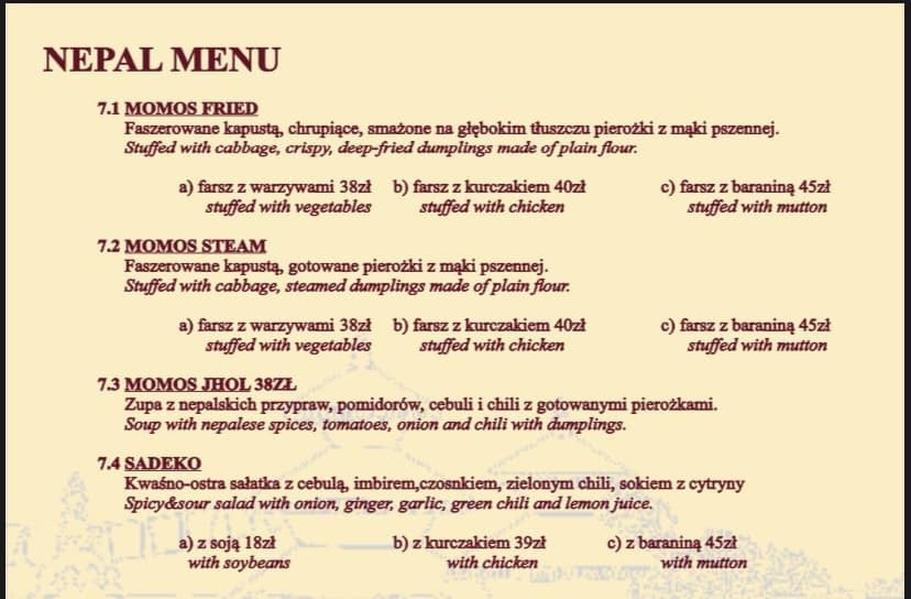 Zobaczcie, co znajdziecie w  menu restauracji Yarsa
