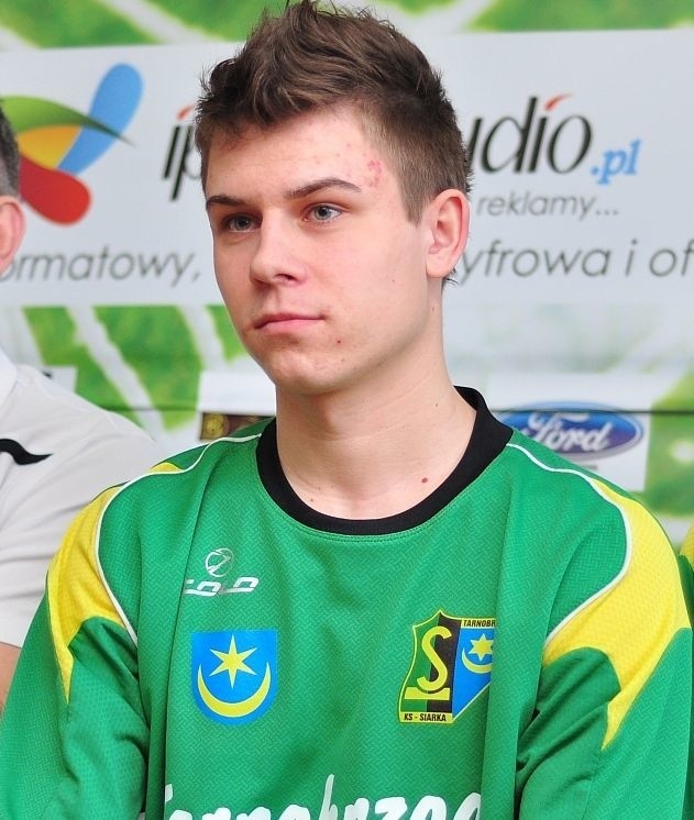 Piłkarz Siarki Tarnobrzeg Kamil Zalewski nadal jest kontuzjowany