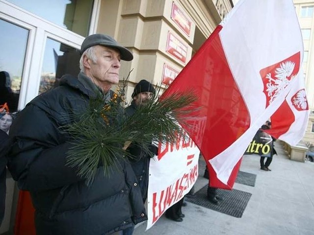 Zdjęcie z pikiety 31 stycznia w Rzeszowie.