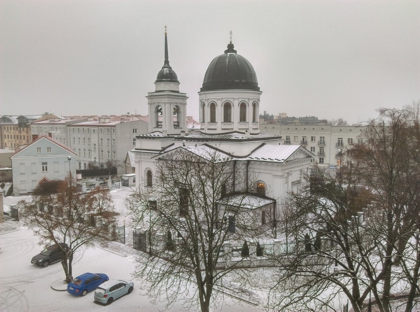 Zima 2018 w Białymstoku. Pierwszy śnieg w mieście (zdjęcia)