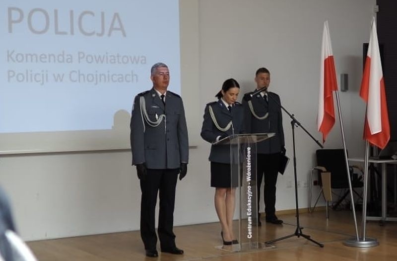 Święto Policji 2020 w Chojnicach. Awanse i mianowania 