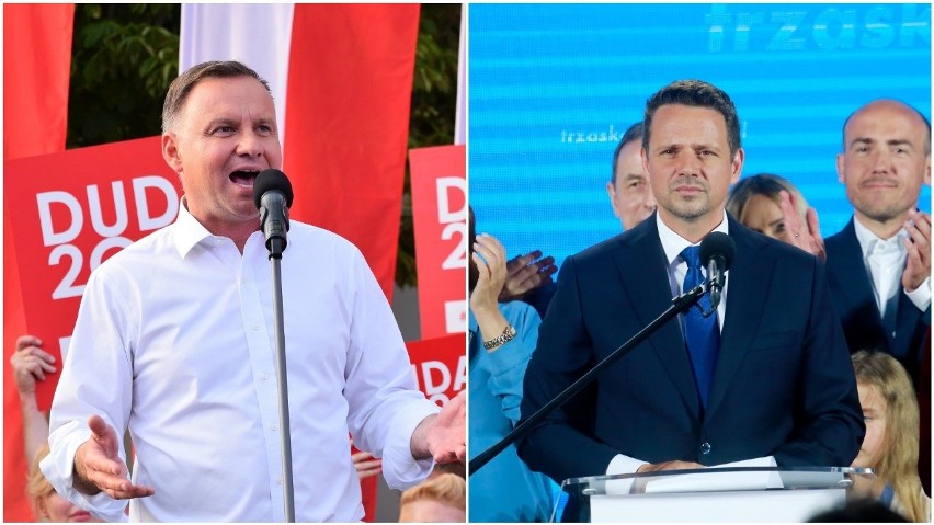 Andrzej Duda i Rafał Trzaskowski walczą o poparcie w...