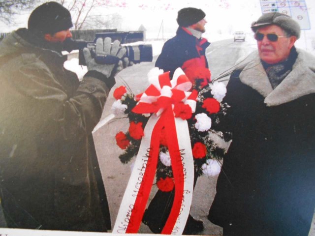 Leon Foksiński w 2000 roku w Głuchołazach (z prawej)