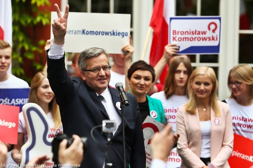 Bronisław Komorowski we Wrocławiu: Wstęp tylko dla swoich