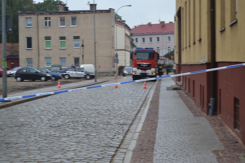 Pożar butli z acetylenem w Lęborku