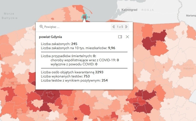 Pomorskie: Koronawirus 28.03.2021. Kolejny dzień z dużą liczbą zakażeń w regionie. 1874 nowych przypadków zachorowania na COVID-19