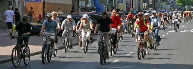 Ubiegłoroczna parada rowerowa w Słupsku. Fot. Krzysztof Tomasik