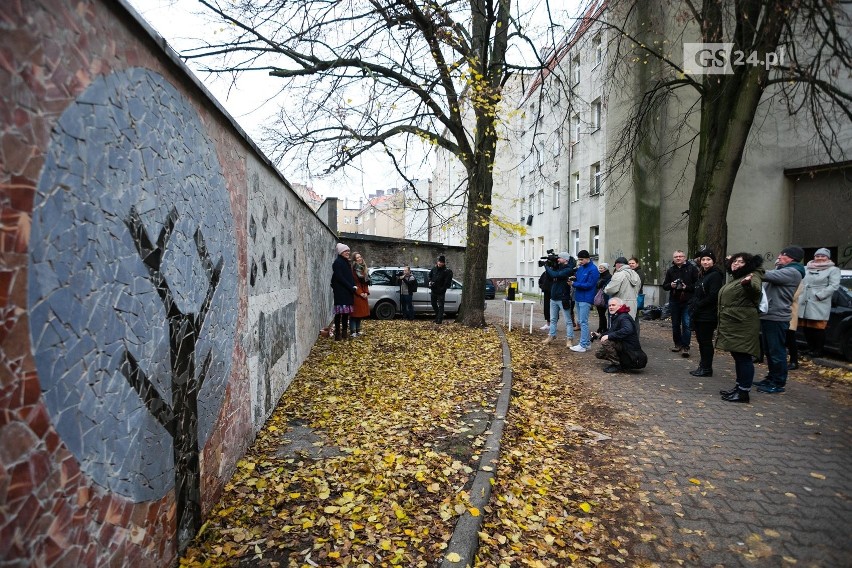 Nowa mozaika w Szczecinie. Piesek na kamienicy koło Turzyna [ZDJĘCIA]