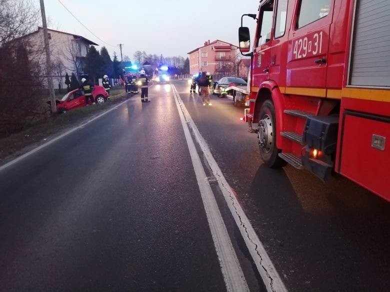 Libiąż. Dwa samochody zderzyły się na ul. Beskidzkiej, cztery osoby zostały ranne