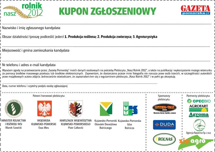 Wśród kandydatów do tytułu "Nasz Rolnik 2012" są gospodarze ekologiczni