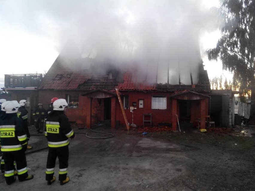 Pożar w Kornelach wybuchł 10 października.