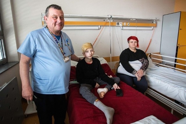 13-letni Vova w szpitalu im. Marciniaka