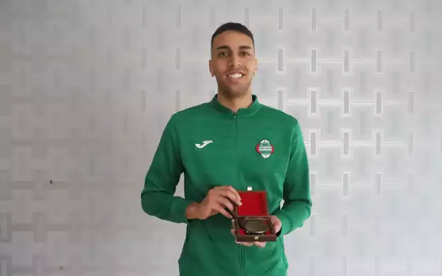 Leonardo Rocha otrzymał medal dla najlepszego strzelca lutego na Mazowszu w rankingu Piłkarskie Orły 2023.