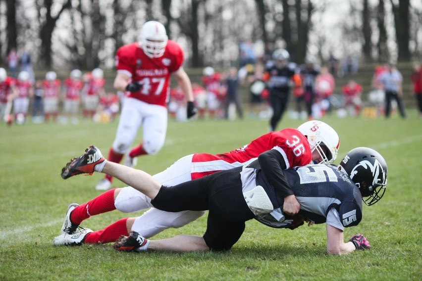 Futbol amerykański: Wilki Łódzkie - Cougars Szczecin 27:23 [ZDJĘCIA]