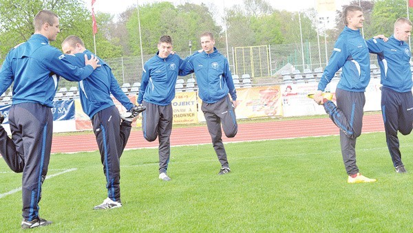 Trening piłkarzy Bałtyku.
