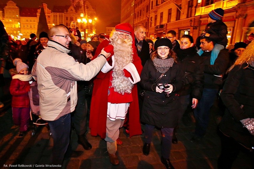 Święty Mikołaj na wrocławskim Rynku [ZDJĘCIA]