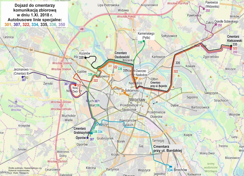 Komunikacja miejska na Wszystkich Świętych [LINIE SPECJALNE, TRASY, ROZKŁADY]