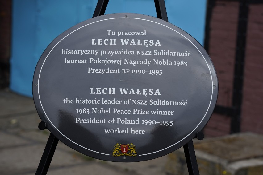 Święto Wolności w Gdańsku. Odsłonięcie tablicy w miejscu, gdzie pracował Lech Wałęsa. Zdjęcia