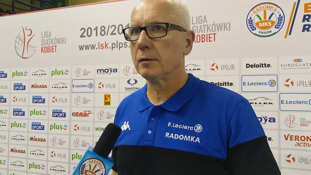 Jacek Skrok, trener E.Leclerc Radomki Radom.
