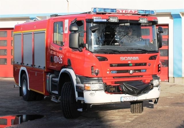 Nowy wóz dla straży pożarnej w Białogardzie.