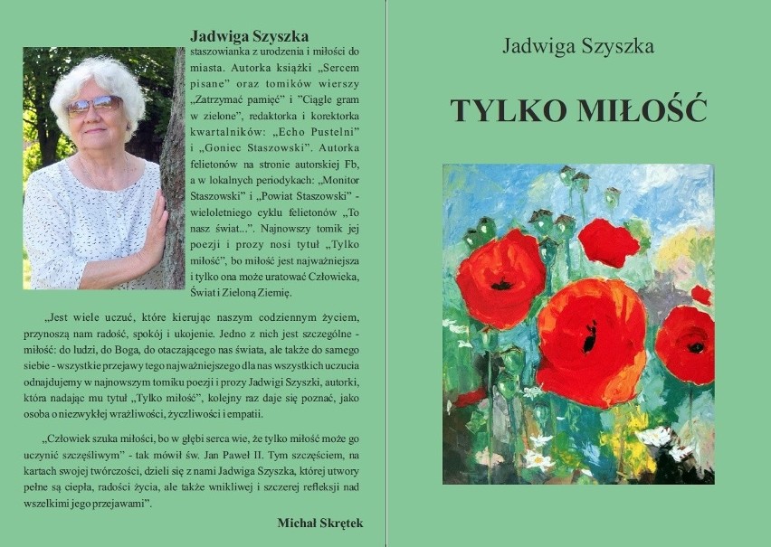 Jadwiga Szyszka napisała nową książkę. "Tylko Miłość" trafiła już do sprzedaży 