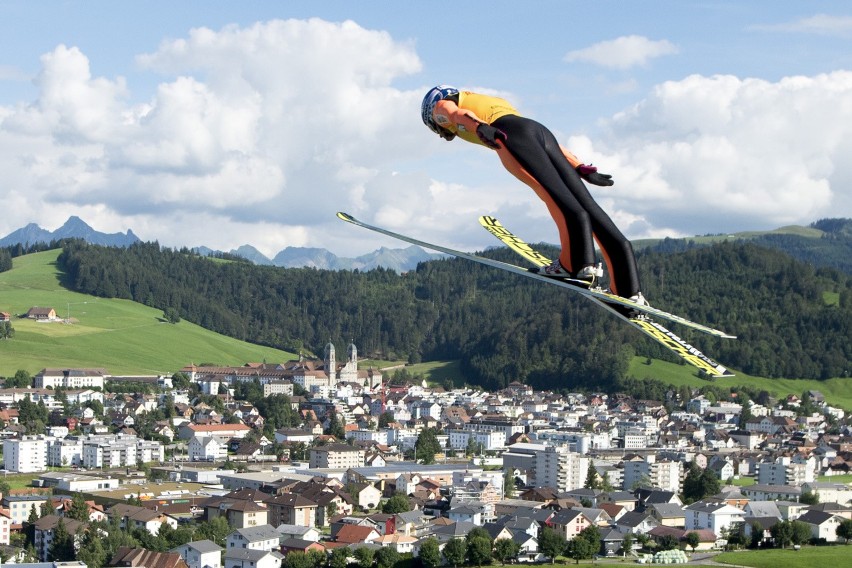 Maciej Kot podczas Letniego Grand Prix w Einsiedeln.