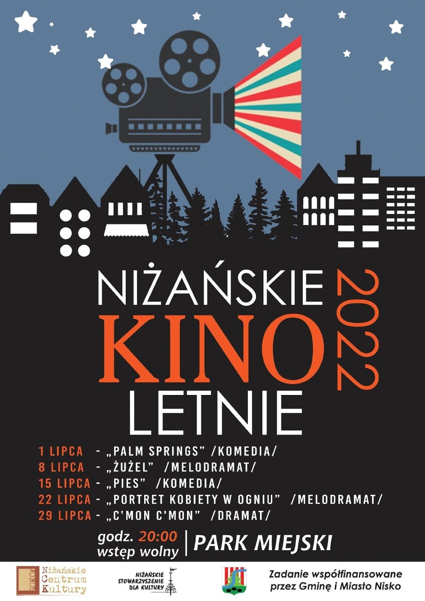 Piątek, 29 lipca, godzina 20 - Niżańskie Kino Letnie w parku...