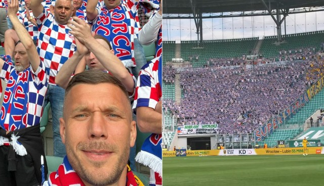 Lukas Podolski na wyjeździe do Wrocławia w maju 2022