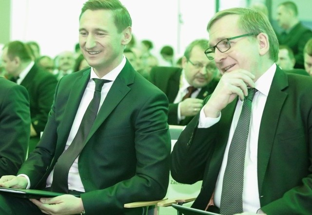 Na zdjęciu marszalek Olgierd Geblewicz z Wolfangiem Munchem, przedstawicielem Komisji Europejskiej.