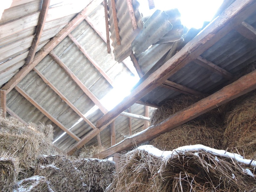 Wiatr zniszczył stodołę, ale wg ubezpieczyciela wiał za słabo