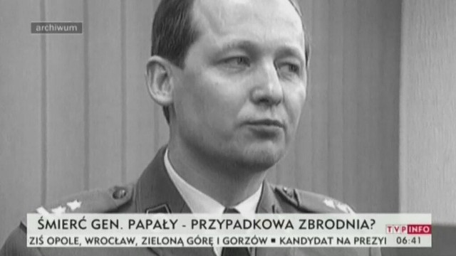 Prokuratura: Gen. Papała przypadkową ofiarą złodzieja samochodów. "Patyk" z zarzutami