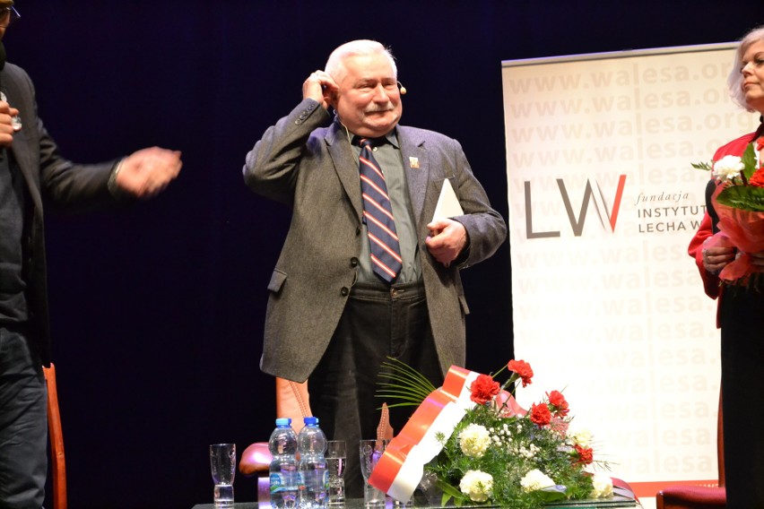 Lech Wałęsa w Rybniku: Spotkanie zakończyło się aferą