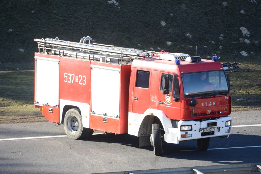 A1 zablokowana. Zderzenie samochodu osobowego z ciężarowym