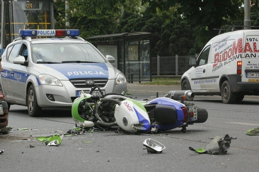 Wypadek na Grabiszyńskiej. Winna jest organizacja ruchu w tym miejscu? (ZDJĘCIA)