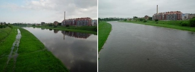 Tak Warta przybrała w ciągu dwóch dni.