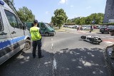 Wypadek na ul. Wojska Polskiego w Zielonej Górze. Bus uderzył w motorowerzystę [ZDJĘCIA]