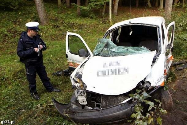 Wypadek ochroniarzy pod Kołobrzegiem