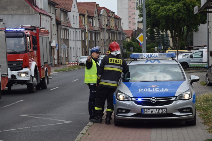 W Stargardzie zderzyły się trzy auta. Dwa osobowe i dostawczak [ZDJĘCIA, WIDEO]