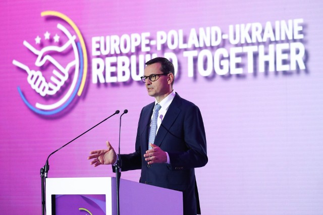 Premier Mateusz Morawiecki wziął udział w konferencji „Europe – Poland – Ukraine. Rebuild Together”.