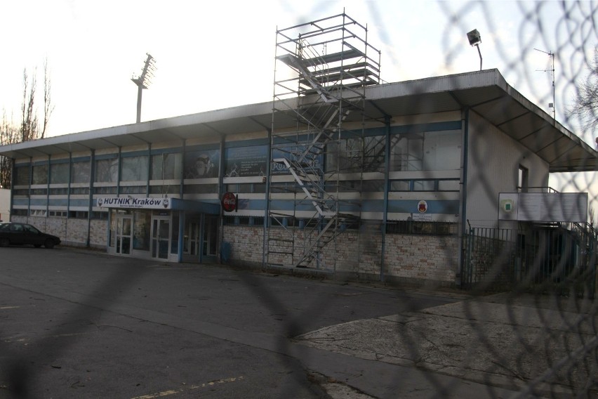 Stadion Hutnika, remont - grudzień 2011 r.