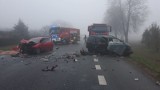 Wypadek w Lenarczycach. Zderzyły się dwa auta. Kierowcy ranni [ZDJĘCIA]