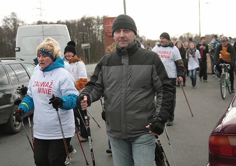 Finał marszu "Zauważ Mnie" z Częstochowy do Grudziądza