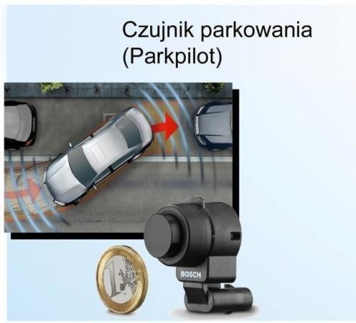 Fot. Bosch: Urządzenie, które samo zaparkuje samochód jest szczególnie pożądane przez początkujących kierowców. Samo rozpoznaje, że miejsce jest wystarczająco duże do wykonania manewru i samo kręci kierownicą.