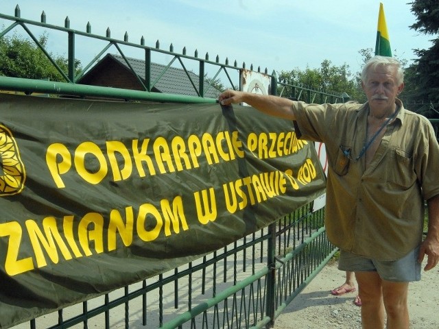 Janusz Rejdych z rodzinnego ogrodu Zalesie w Rzeszowie też przyłączy się do protestu.