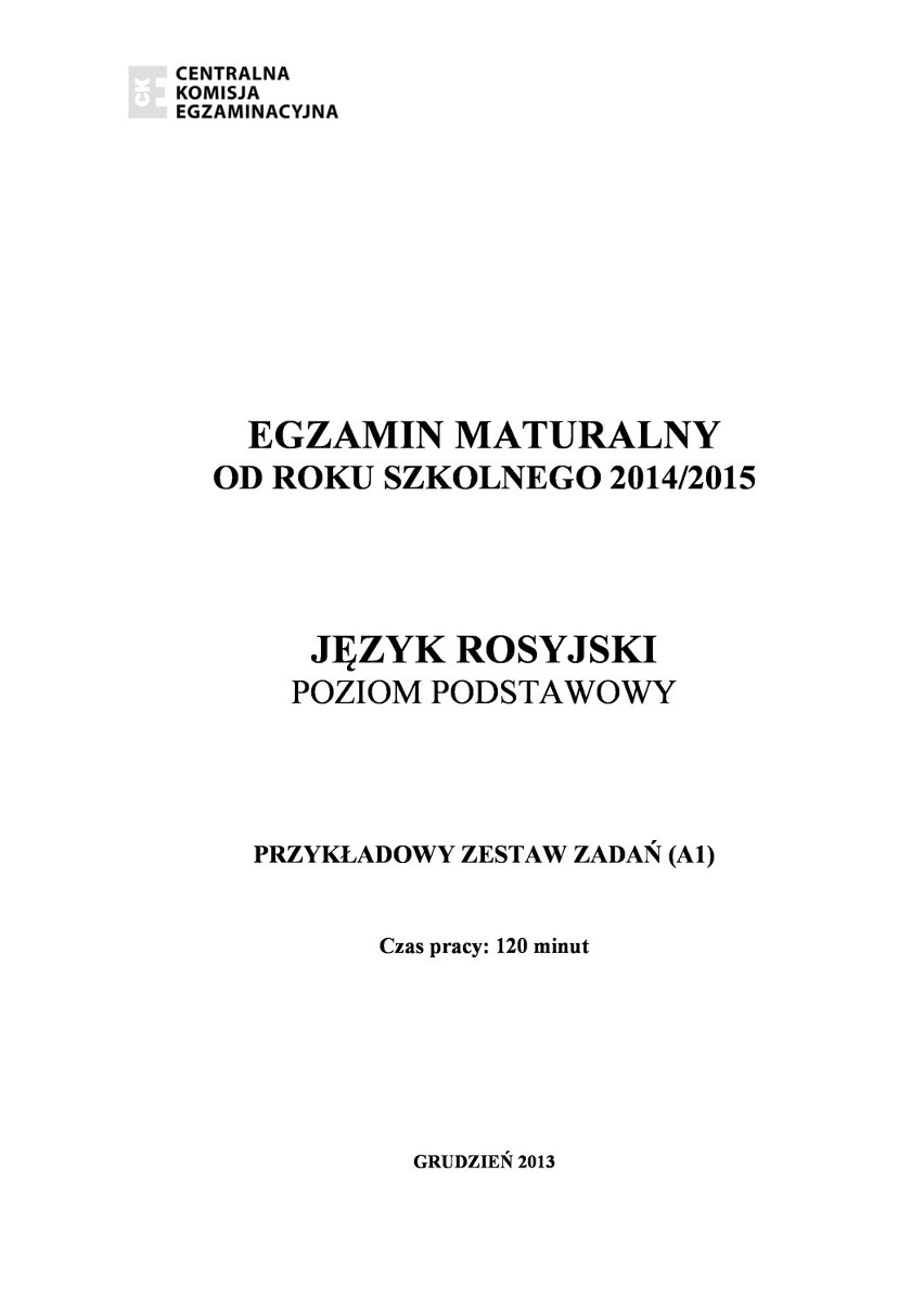 Matura 2015. Rozwiąż maturę z języka rosyjskiego (poziom podstawowy) [TEST, ODPOWIEDZI] 